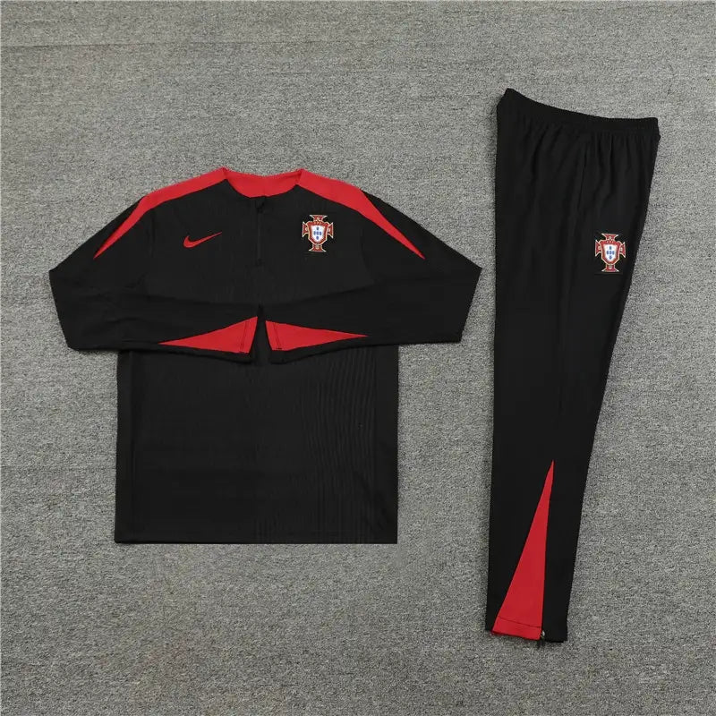 PORTUGAL BLACK TRAINING TRACKSUIT 24/25