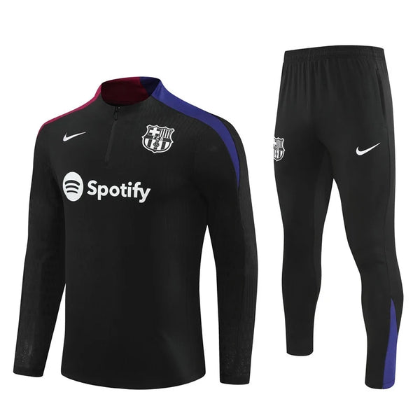 BARCELONA BLACK AND BLUE TRAINING TRACKSUIT 24/25