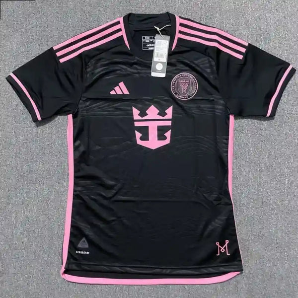 Inter Miami Messi Black Soccer Jersey Away 24/25