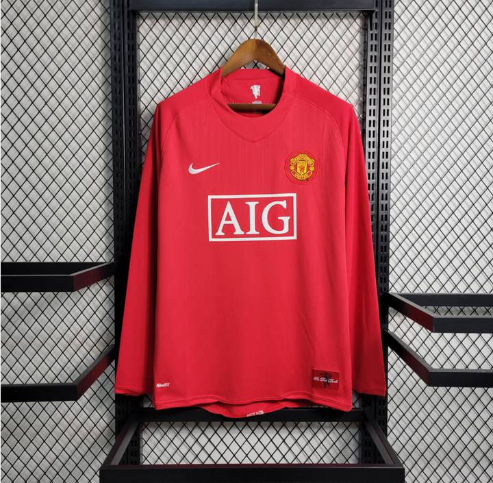 Manchester United Home 2007/2008 Long Sleeve