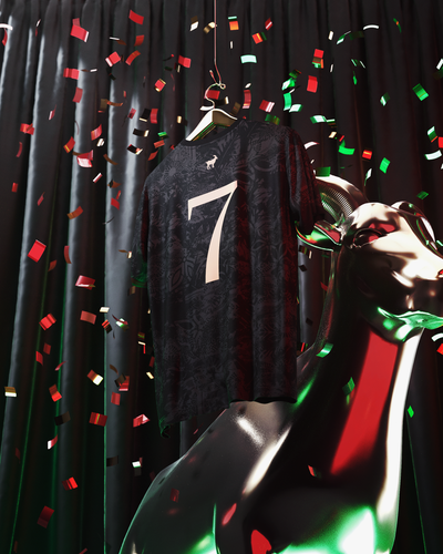 The Siu Cristiano Ronaldo 7 Black Football Shirt - 2023/2024