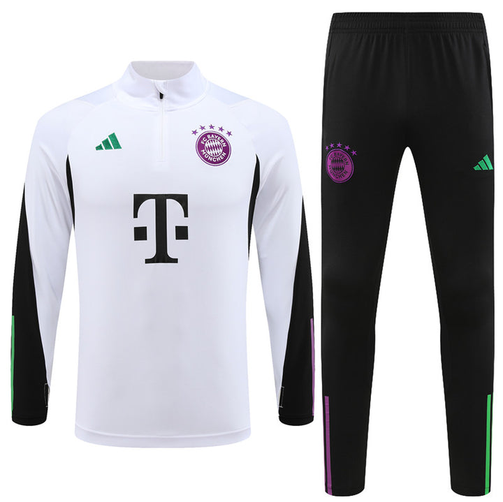 – End2End Munich White Tracksuit Bayern Kit 23/24