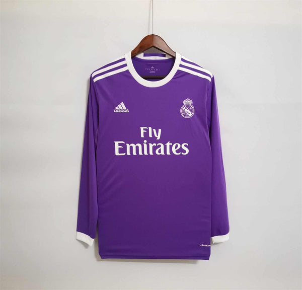 Real Madrid 2016/2017 Away Purple Kit – long sleeves