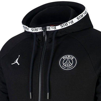 Jordan X PSG Tracksuit (Black and White Hooded)